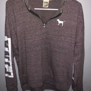 Pink Quarter-Zip sweater